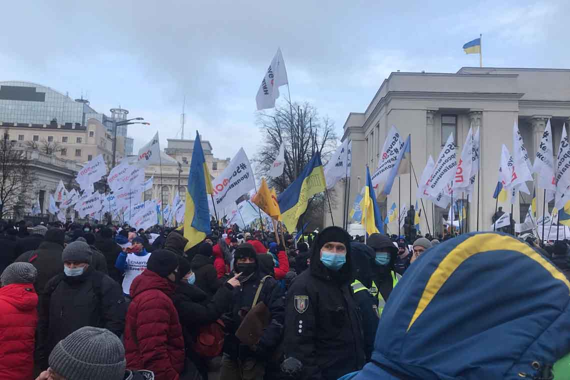 Близько тисяча підприємців з Житомирщини долучилися до акції протесту під Верховною Радою