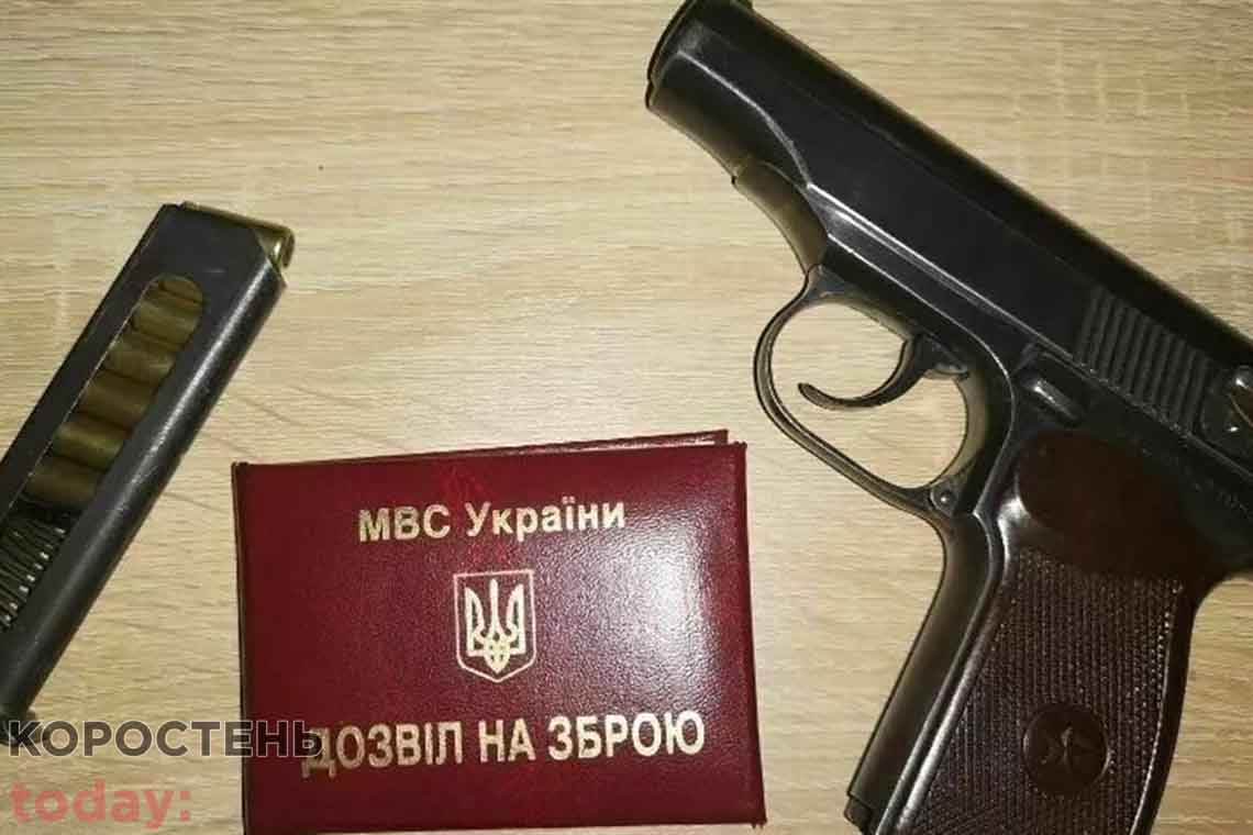 На Житомирщині понад 600 власникам зброї анулювали дозволи на неї