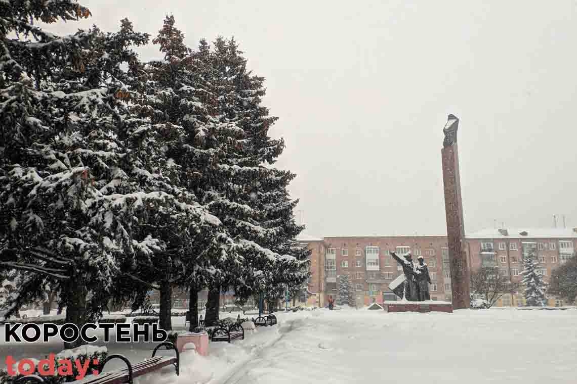 На вихідних у Житомирській області очікується до -16 з сильним вітром та снігом
