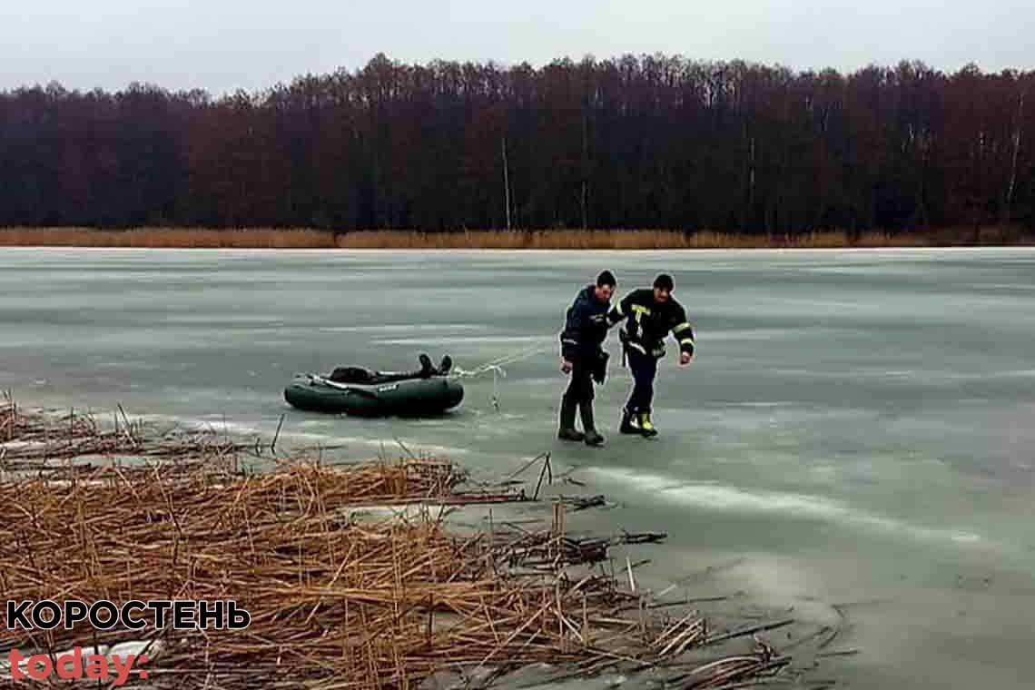 На водосховищі у Коростенському районі рибалка провалився під лід і загинув (ФОТО)