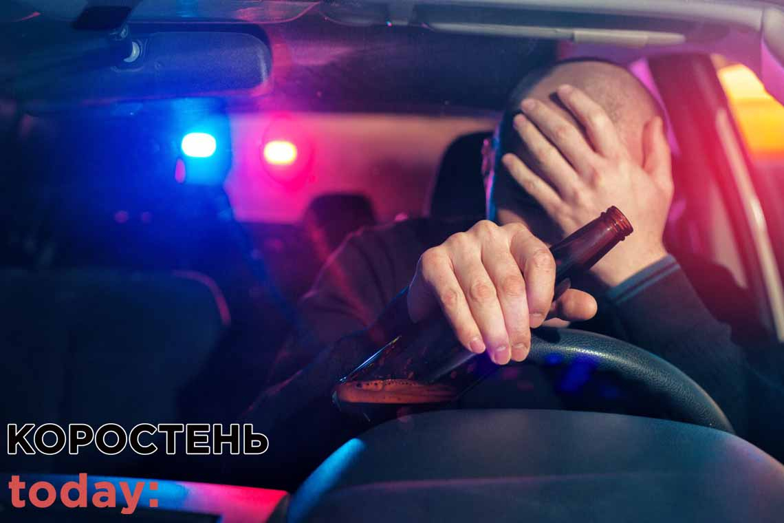 На Житомирщині за місяць патрульні поліцейські склали понад 90 протоколів на нетверезих водіїв