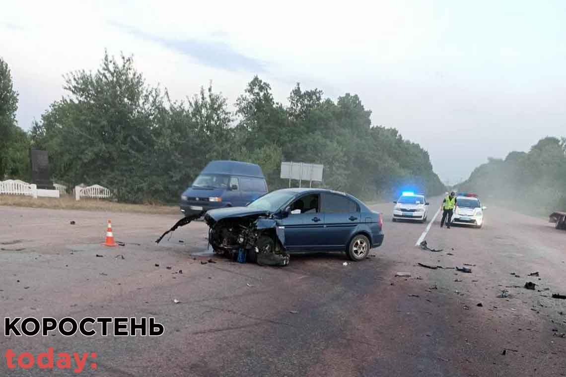 У ДТП неподалік Житомира Hyundai зіштовхнувся з Opel: серед постраждалих 9-річний хлопчик з Коростенського району