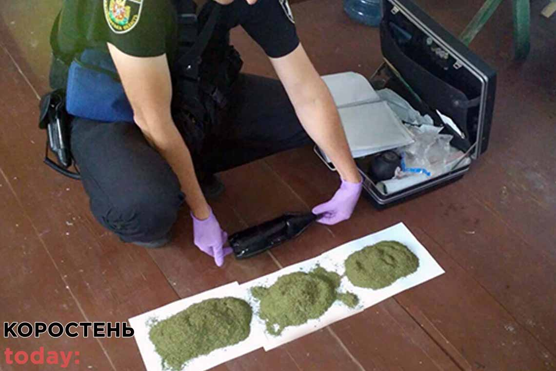 У жителя Овруцького району при обшуку будинка поліцейські знайшли наркотики
