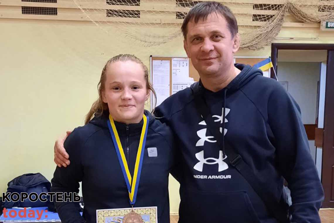 Спортсменка з Коростеня виборола бронзову нагороду на чемпіонаті України з вільної боротьби