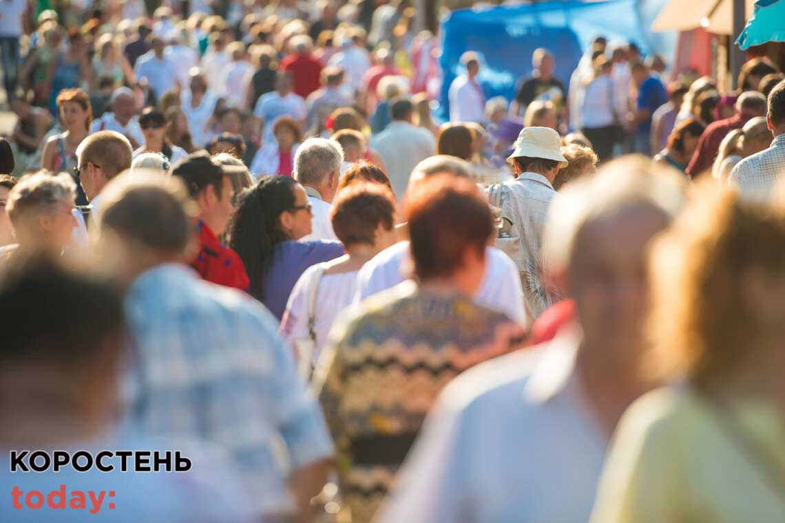 На Житомирщині за рік кількість мешканців скоротилася на понад 16 тисяч людей