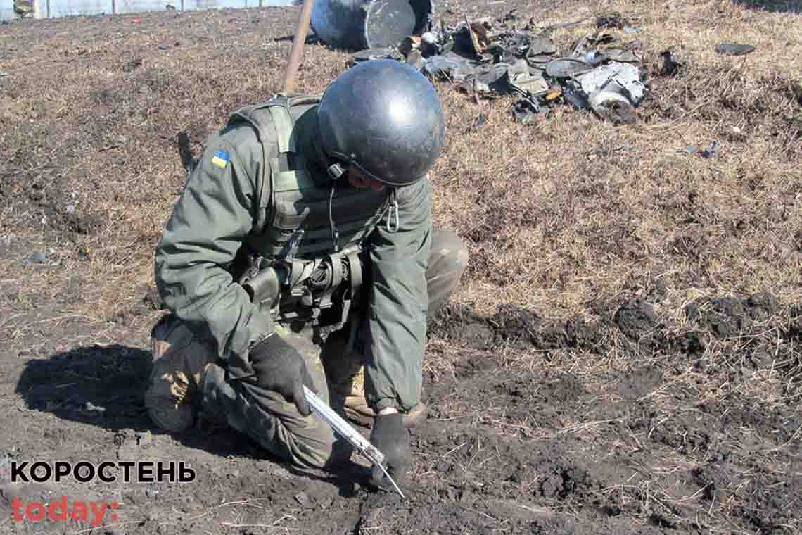 В населених пунктах Коростенського району проводиться зачистка та розмінування