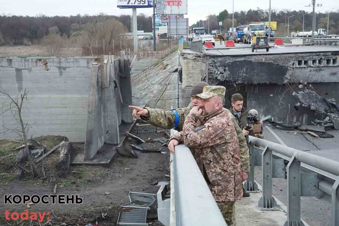 Відремонтувати та відкрити зруйнований окупантами міст на житомирській трасі планують за тиждень