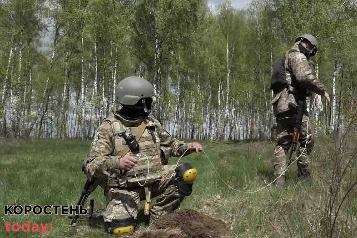 У Житомирській області сапери показали, як розміновують ліси і поля після нападу "російської орди" (ВІДЕО)