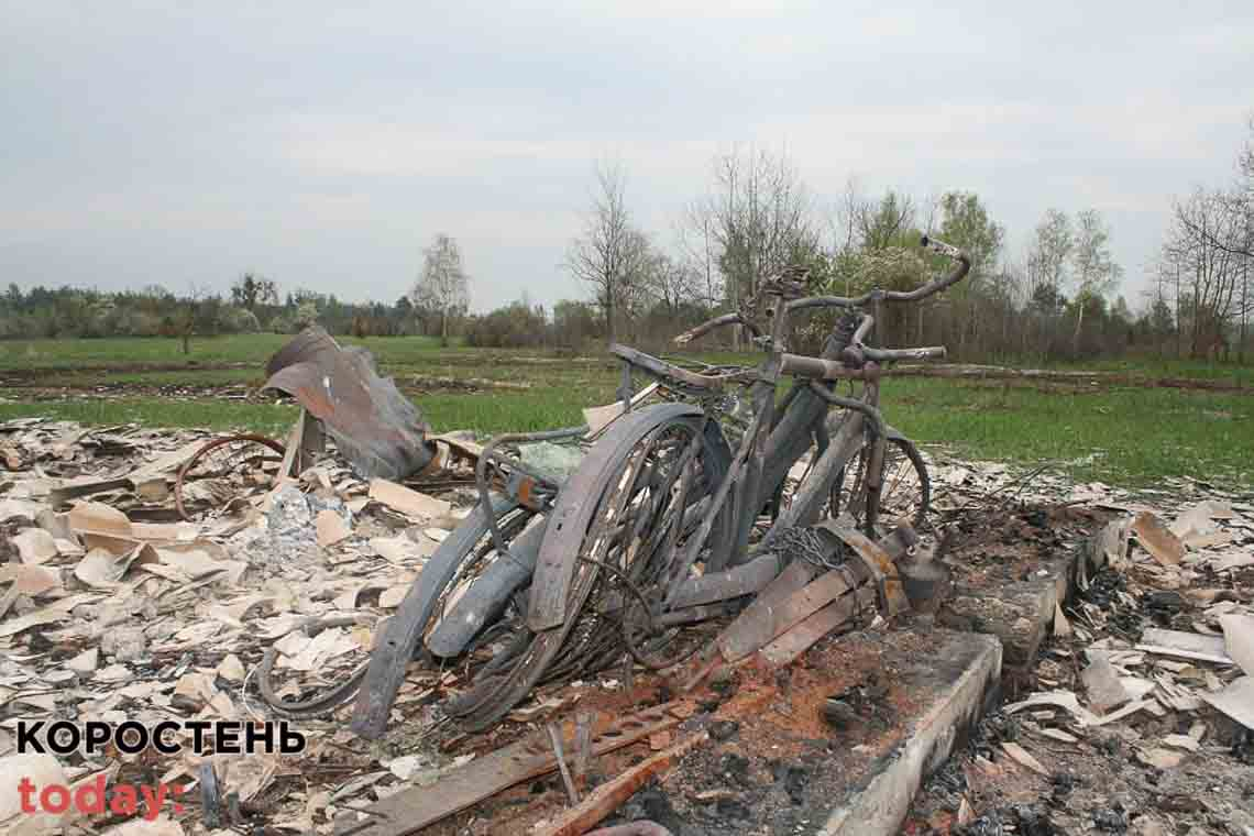 Село в Овруцькому районі окупанти бомбили з гелікоптерів шість разів (ФОТО)