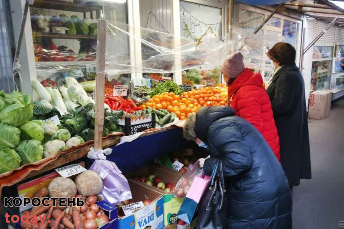 На ринках Житомирської області ціни зросли на 3%, проте подешевшали яйця та сало