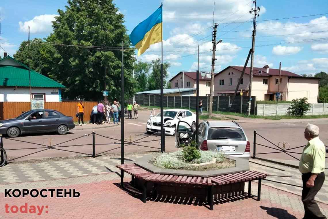 Поблизу стадіону "Спартак" в Коростені - ДТП, є потерпілий (ФОТО)