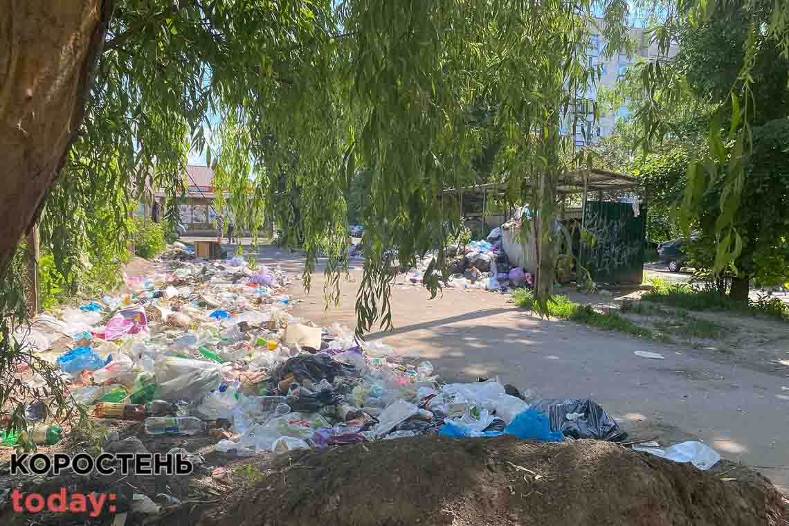 У Коростені сміттєві баки переповненні, у ЖКГ кажуть - немає пального