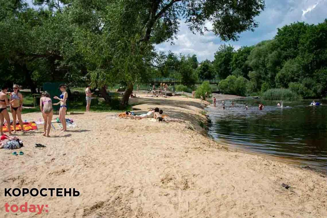 Спеціалісти перевірили воду на пляжі в Коростені - не відповідає нормам