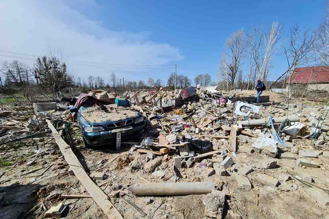 За 5 місяців повномасштабної війни у Житомирській області рашисти пошкодили тисячі будинків, загинули 36 людей