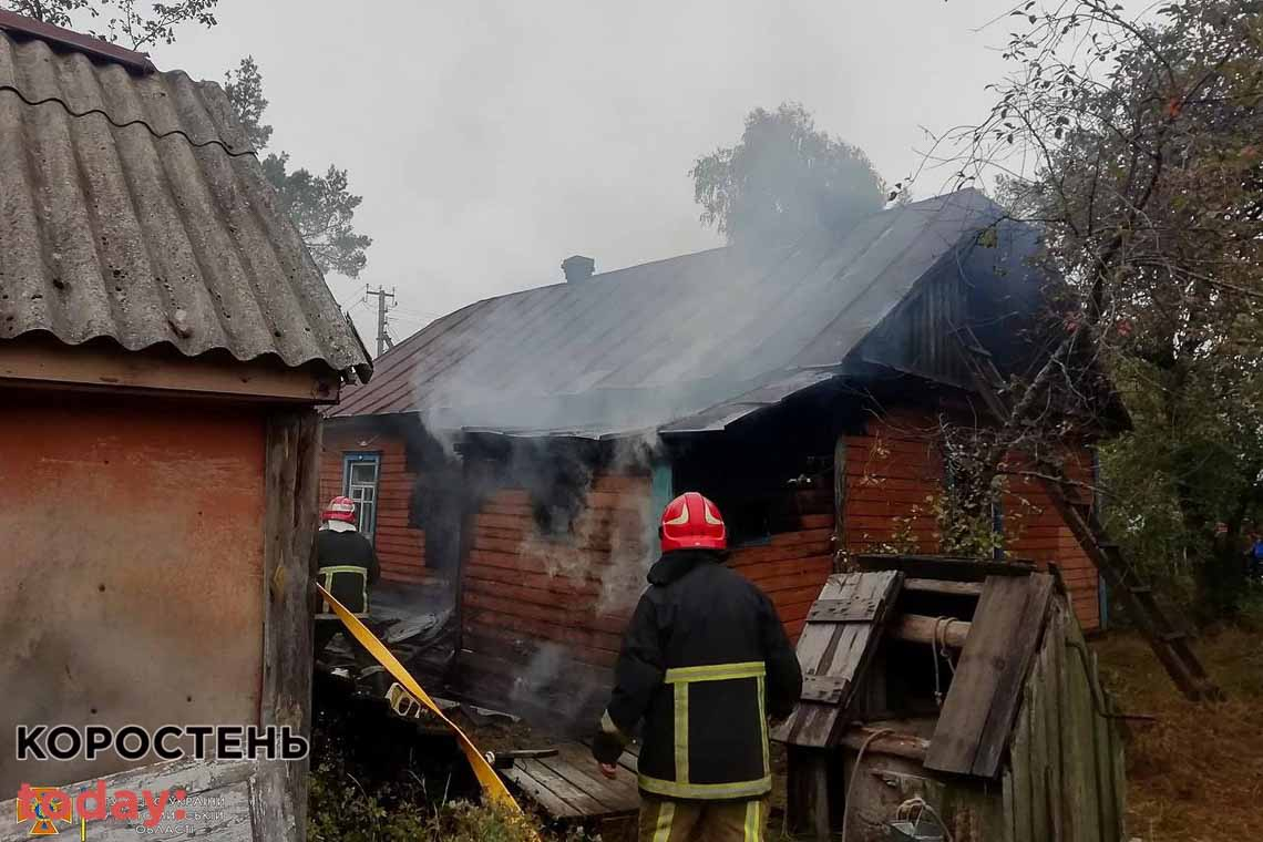 У селі Народицької громади згоріли веранда та частина будинку