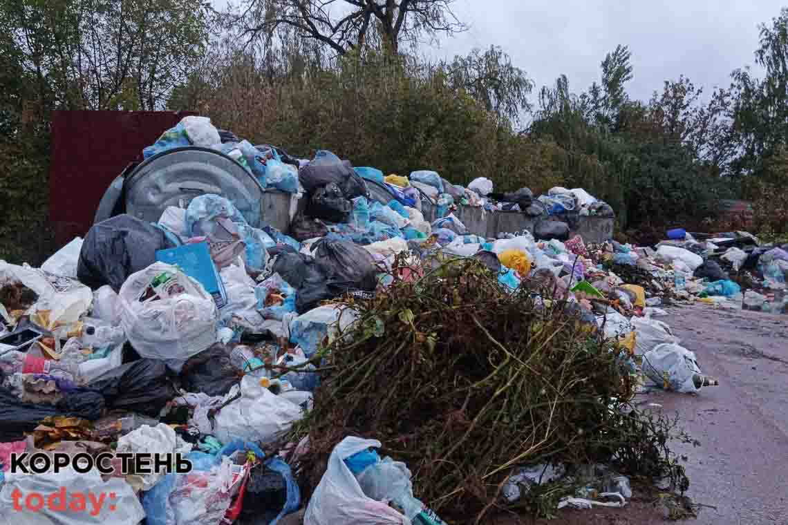 На Хіммаші в Коростені з'явилось "стихійне" сміттєзвалище 