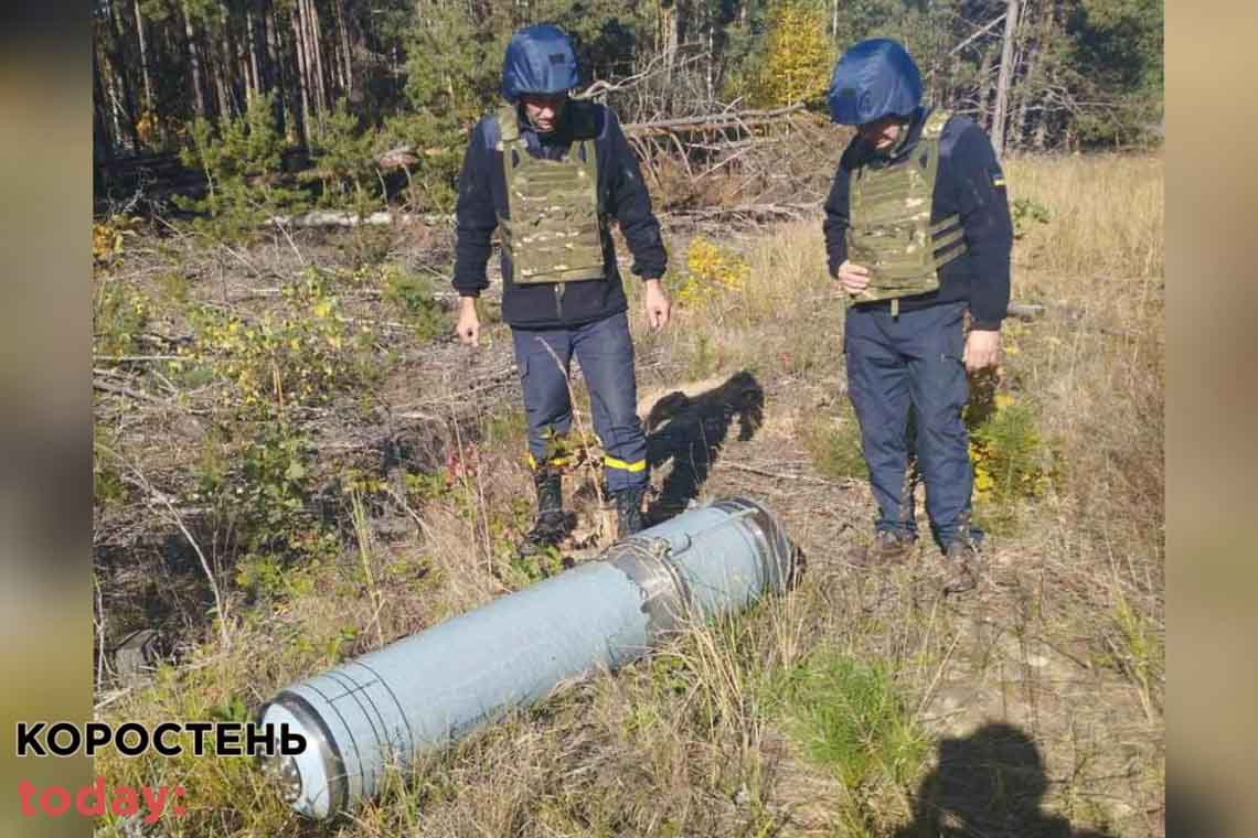 На території Народицької громади грибники натрапили на залишки ракет (ФОТО)