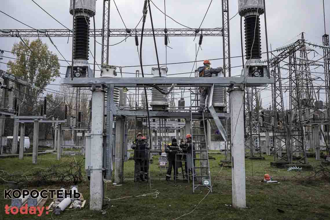 За відсутності обстрілів ситуація з електропостачанням в Житомирській області може покращитись