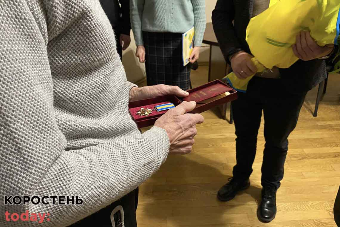 Батьку бійця, який загинув в березні під Овручем вручили орден «За мужність»