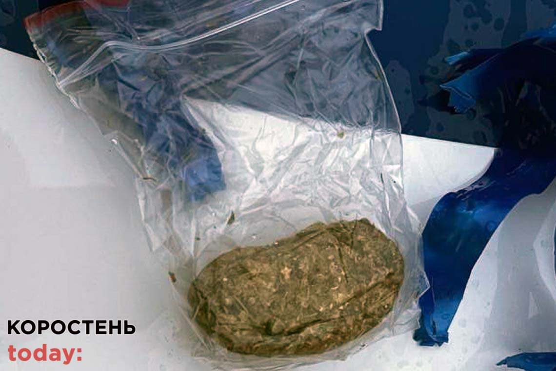 У Коростені та Овручі поліцейські виявили у підозрілих чоловіків пакунки з наркотиками