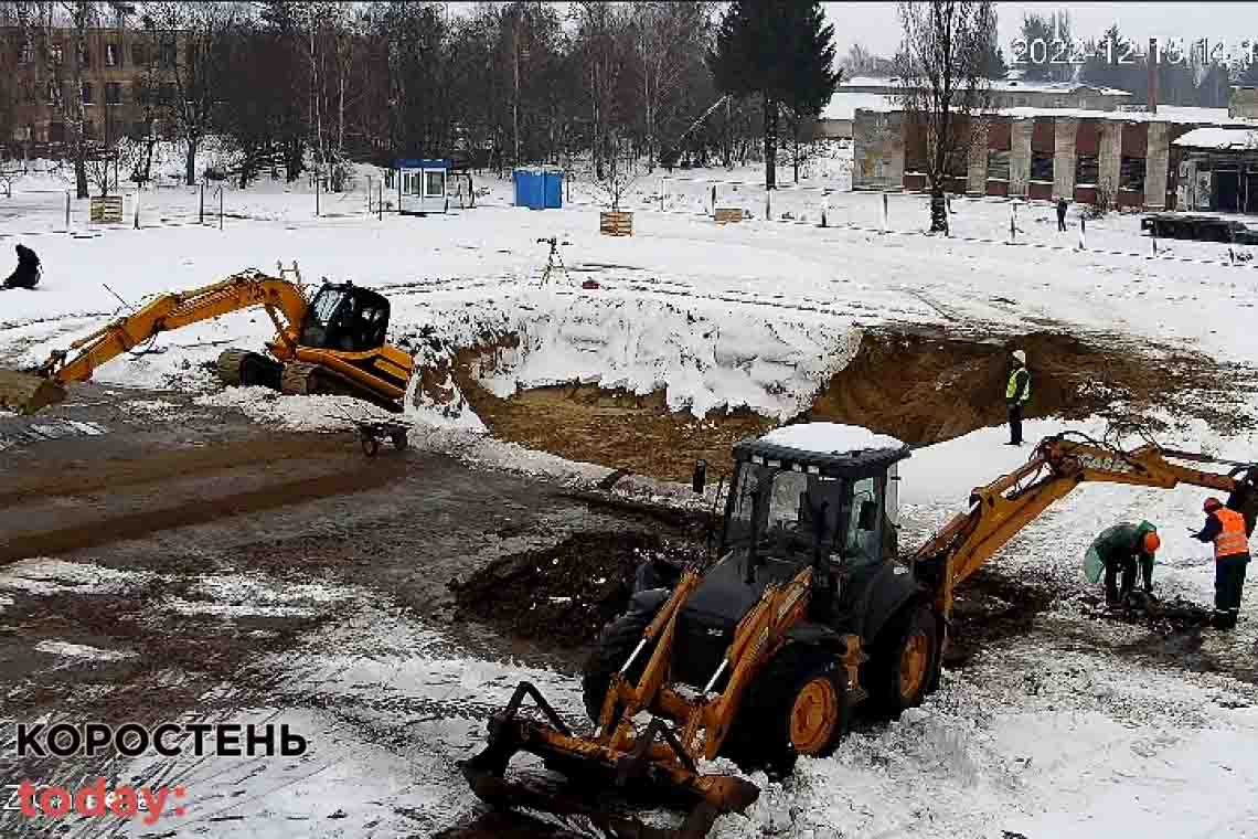 В Овручі за підтримки Естонії розпочали будувати дитячий садок: місце під бомбосховище викопали першочергово