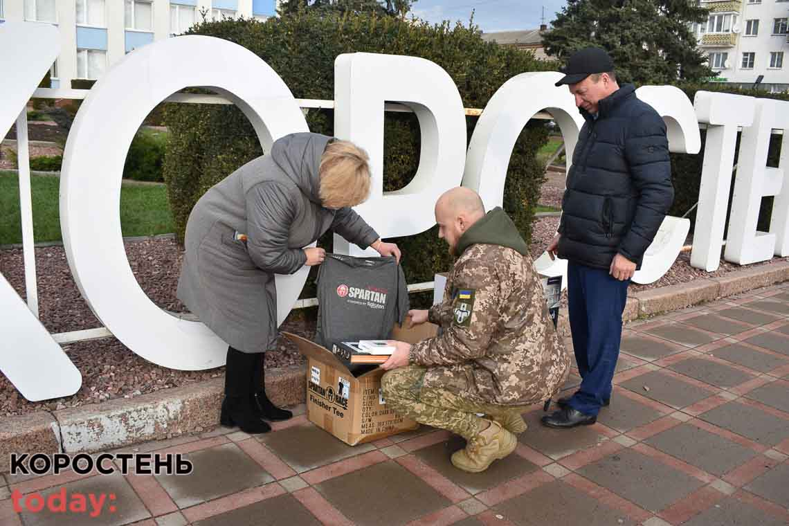 У Коростені відбулась передача благодійної допомоги від чехів військовим ППО