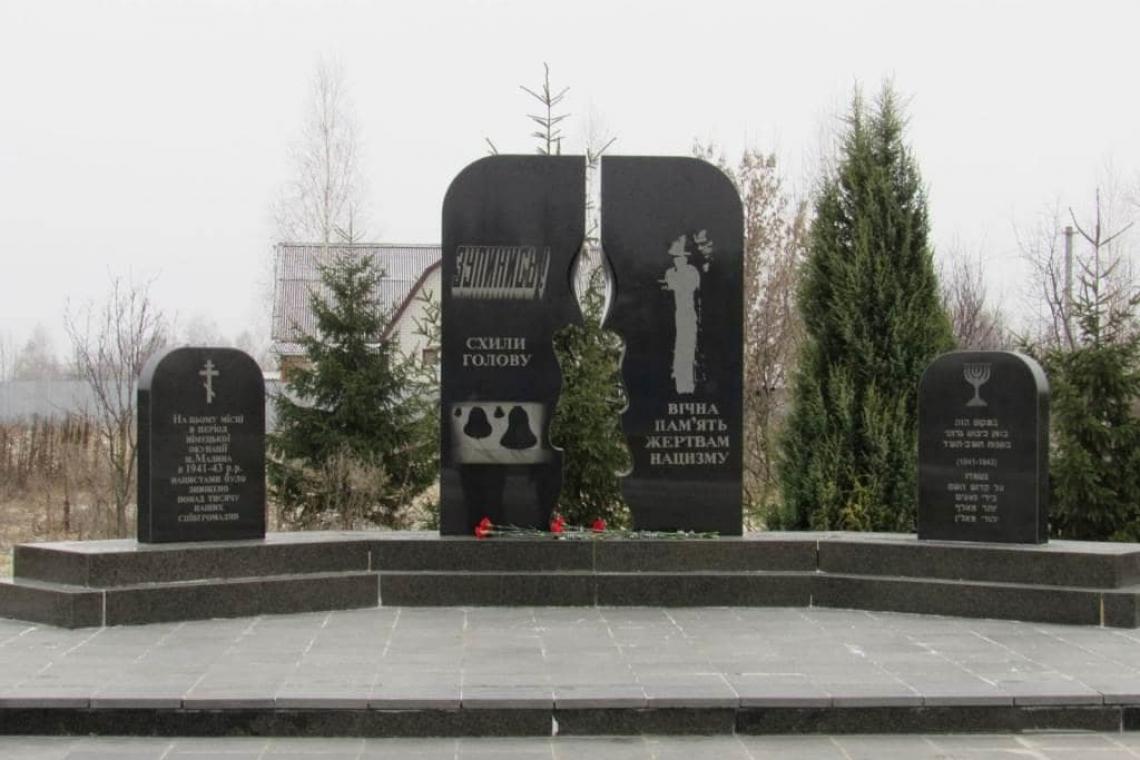 У Малині хвилиною мовчання та покладанням квітів вшанували пам'ять жертв Голокосту 