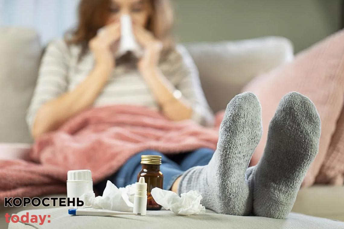 У Житомирській області протягом тижня на грип та ГРВІ захворіли більше 7 тисяч осіб
