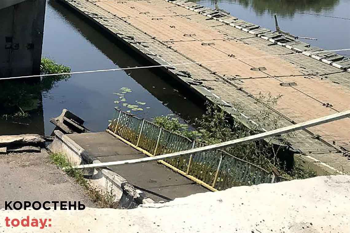 Київська маршрутка не заїжджатиме в Народичі: у селищі підтоплює понтонну переправу