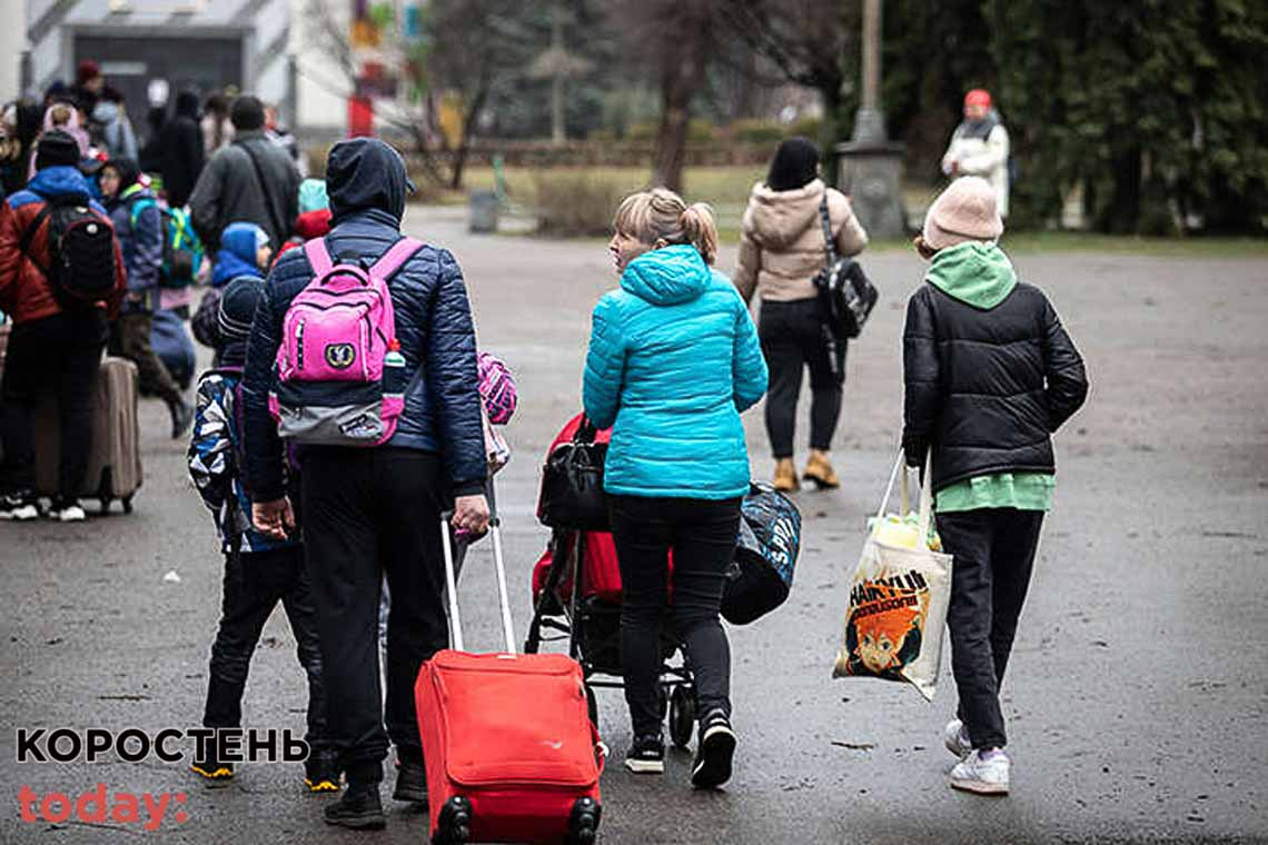 У Коростенському районі знайшли прихисток близько 7 тисяч переселенців