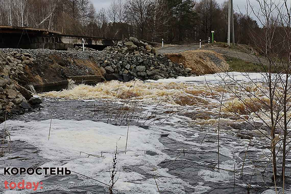 На території Народицької громади довелось витратити більше 2 млн грн на ремонт тимчасової переправи