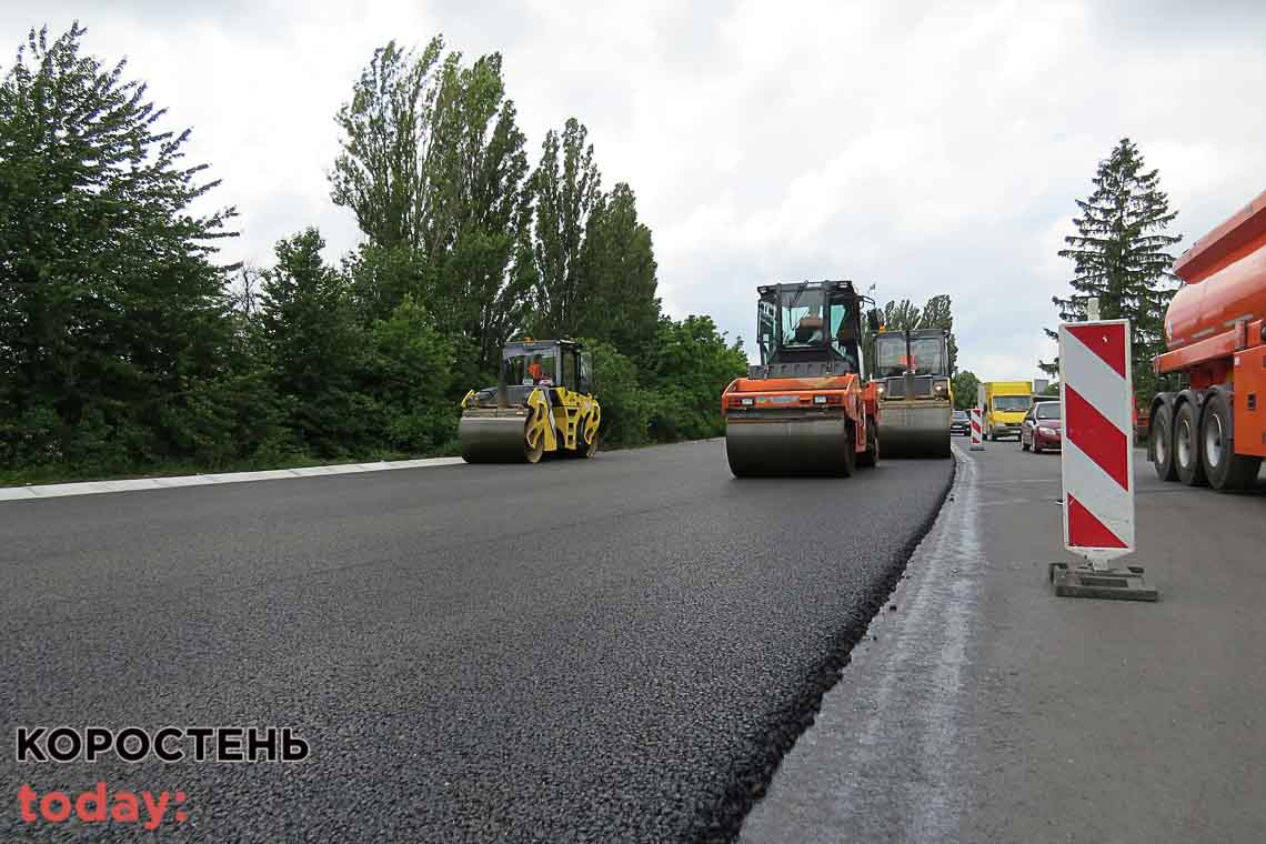 У Житомирській області затвердили кошторис капремонту двох ділянок доріг на 630 млн грн: робитимуть трасу і біля Малина