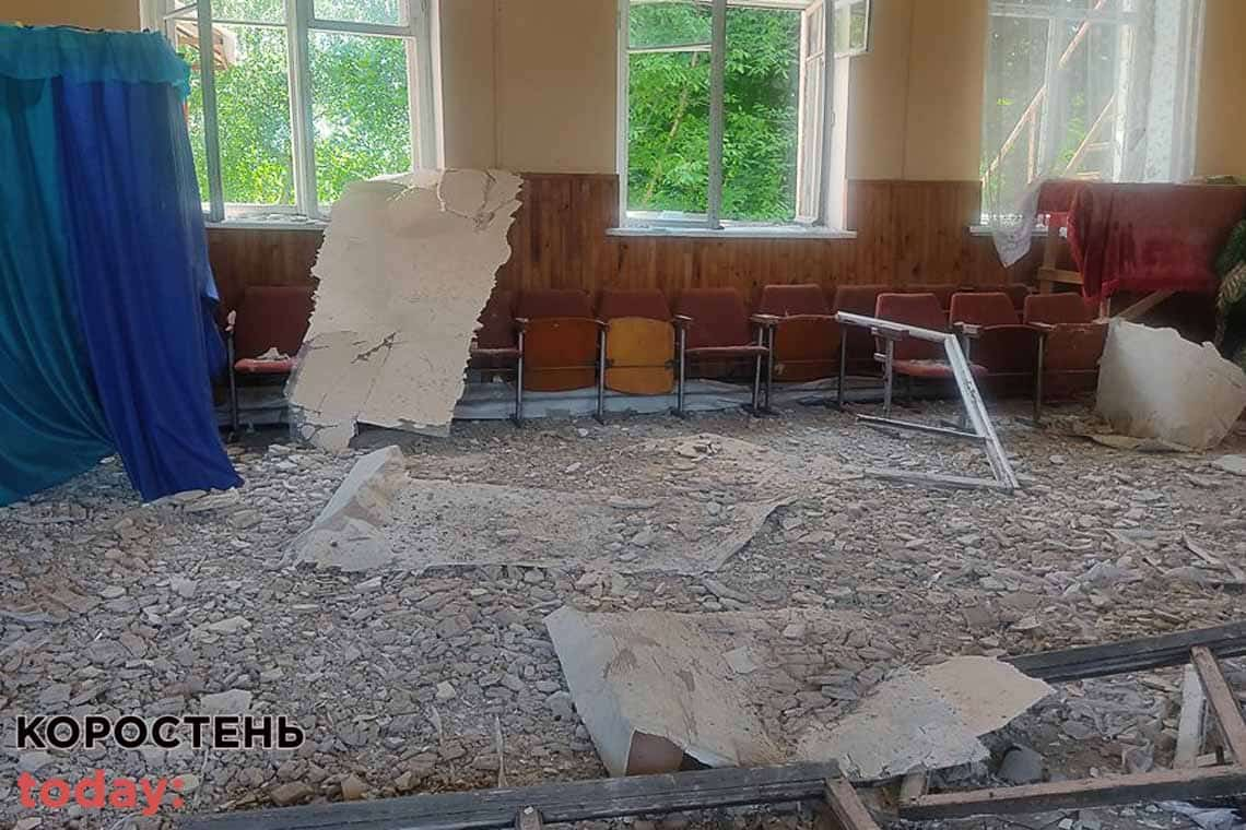 В одній з громад Житомирщини внаслідок російського обстрілу пошкоджено 200 житлових будинків