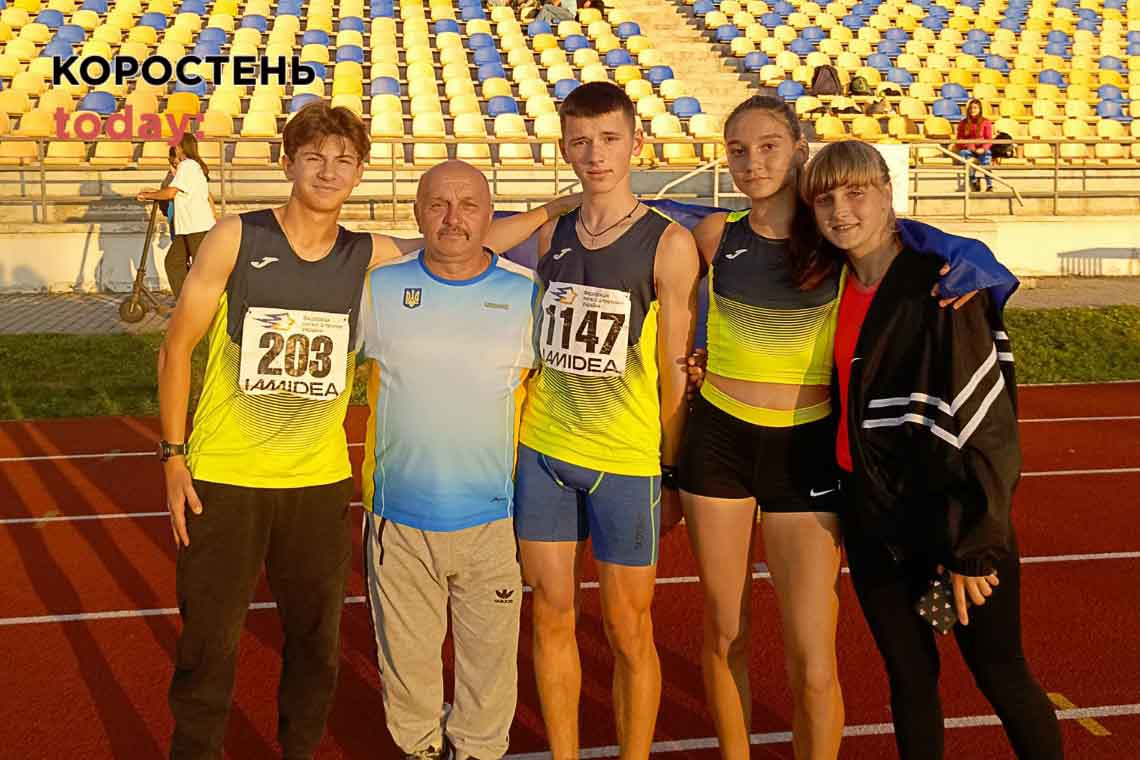 Коростенські спортсмени повернулись з чемпіонату України з легкої атлетики з нагородами