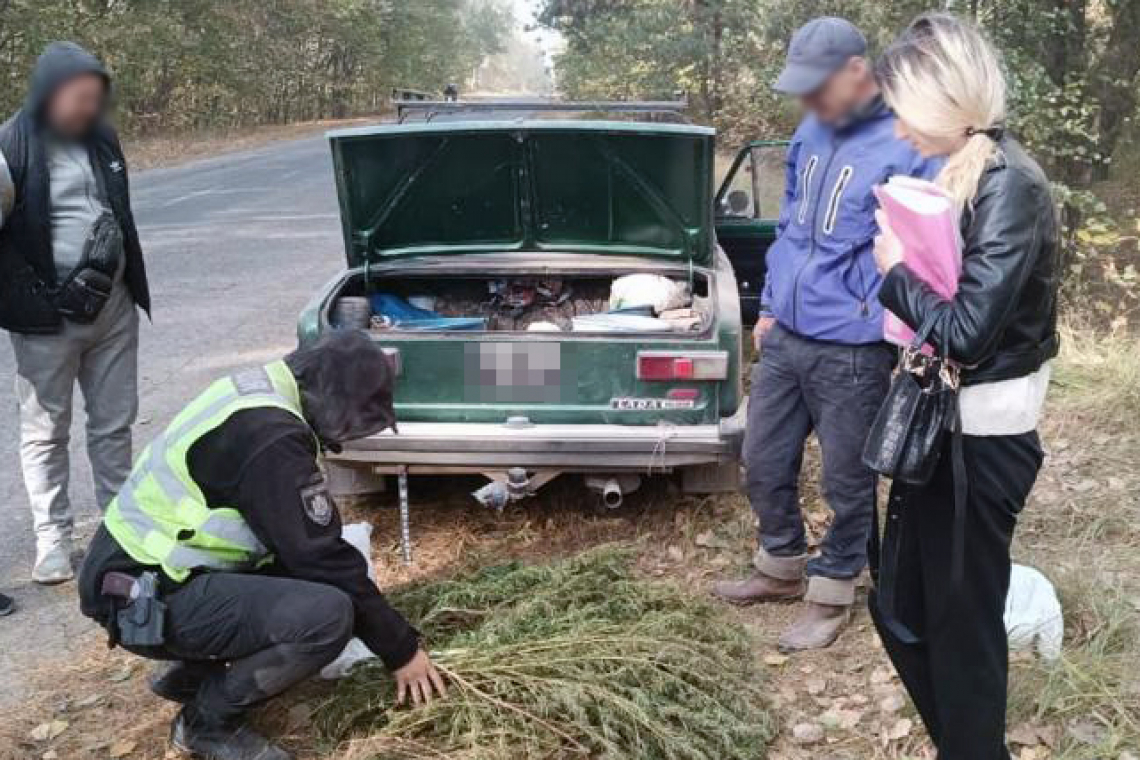 На Малинщині за порушення ПДР поліцейські зупинили ВАЗ: у багажнику виявили коноплі