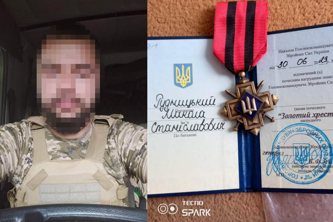 Військовий з Олевської громади Микола Рудницький нагороджений нагрудним знаком