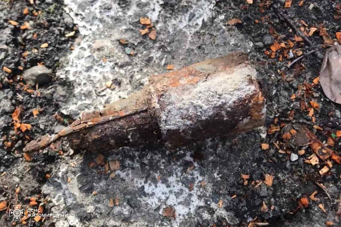 На приватній ділянці в Малині місцеві знайшли ручну гранату