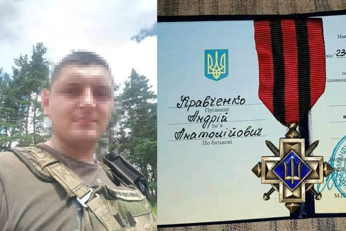 Житель одного з сіл Олевської громади отримав нагрудний знак "Золотий хрест"