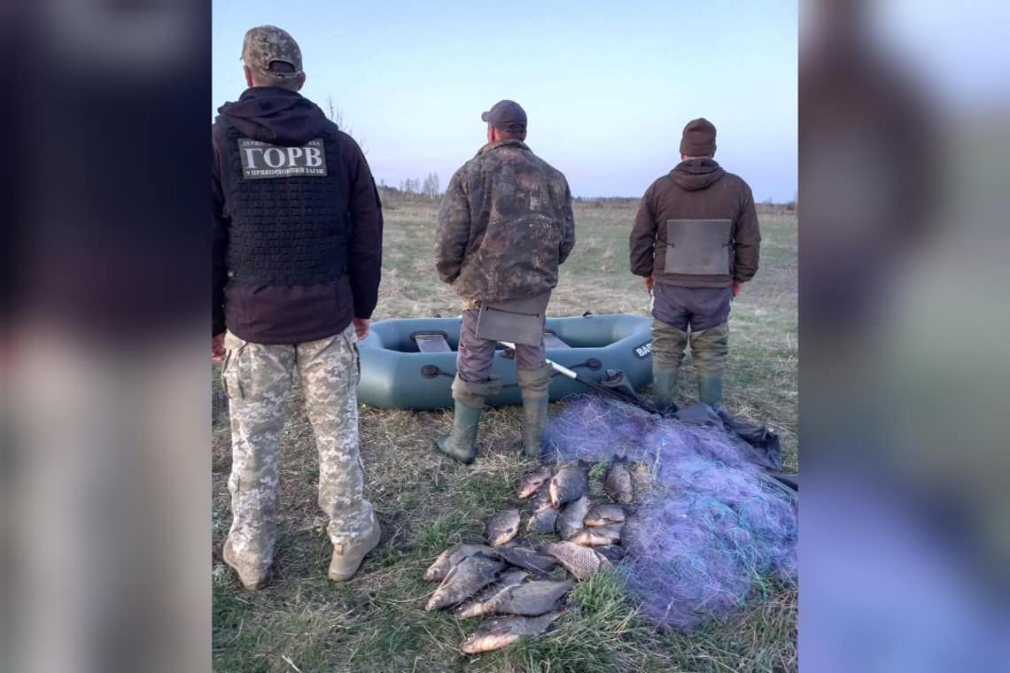У Київській області затримали жителів Житомирщини, які рибалили в зоні відчуження
