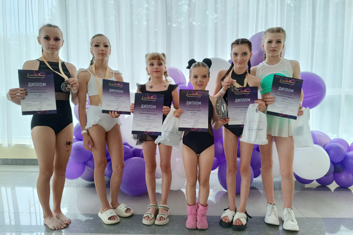 Юні малинчанки вибороли призові місця на Всеукраїнському чемпіонаті з повітряної гімнастики та пілонного спорту
