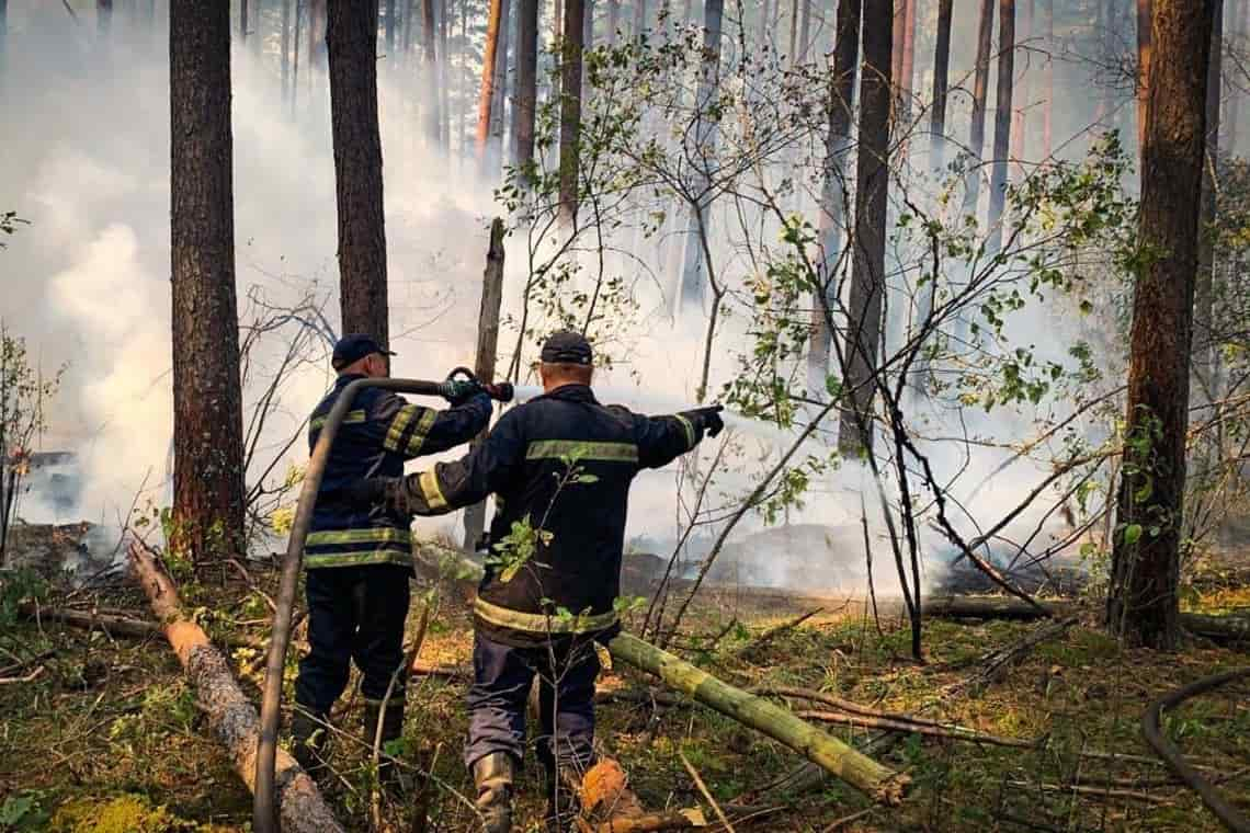 У Чорнобильській зоні виник новий осередок займання, а в Коростенському районі минулої доби загасили десятки пожеж