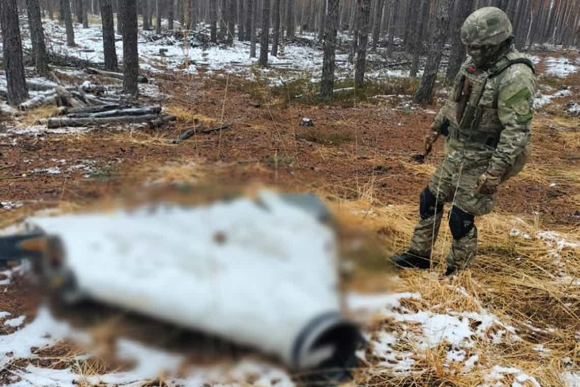 У лісі на Житомирщині виявили та знешкодили уламки російської "Герані"