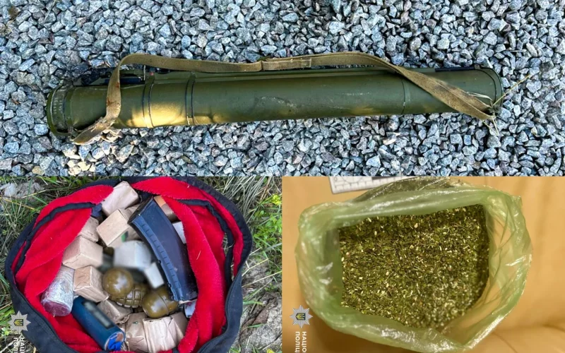 На Житомирщині під час обшуків вилучили гранатомет, боєприпаси та наркотики