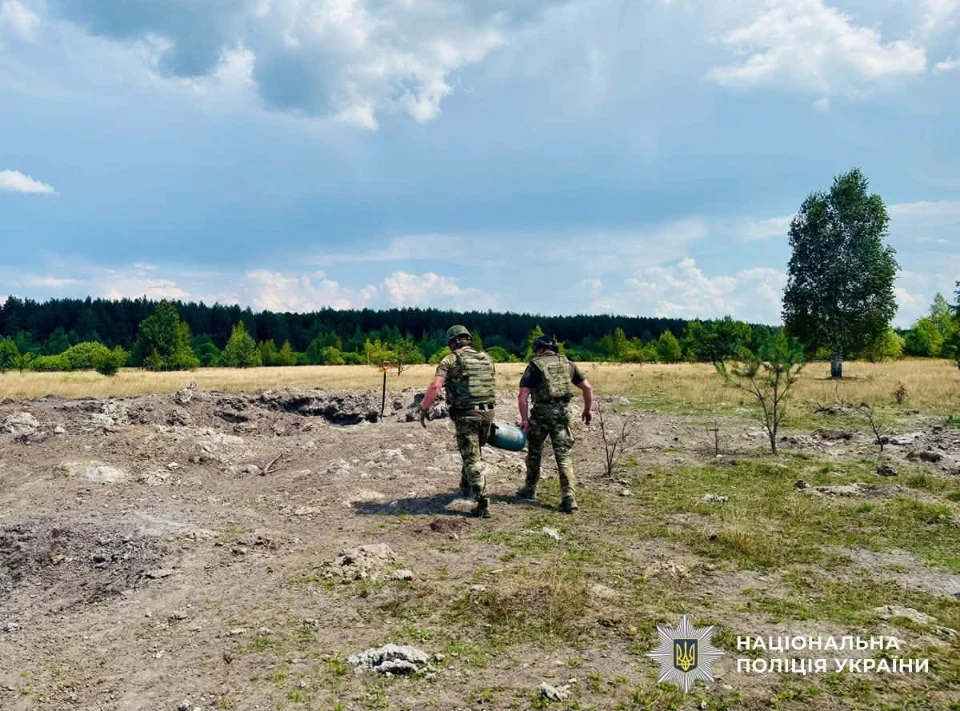Після обстрілів рф вибухотехніки Житомирщини виявили та знищили бойову частину БпЛА