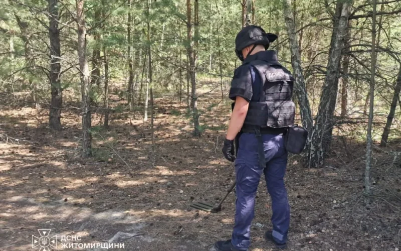 Неподалік Коростеня під час збирання грибів місцеві натрапили на мінометну міну