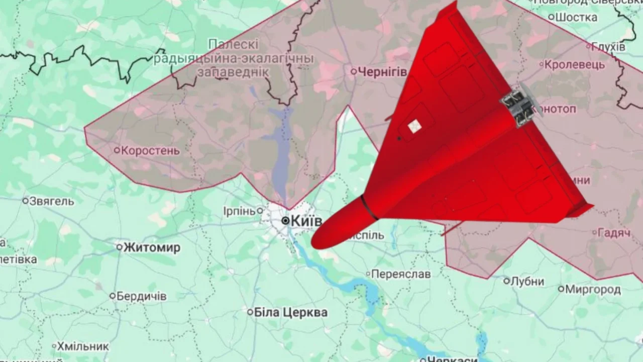 Коростенський район потрапив до потенційної зони дії «шахедів» з онлайн-керуванням: оприлюднили карту