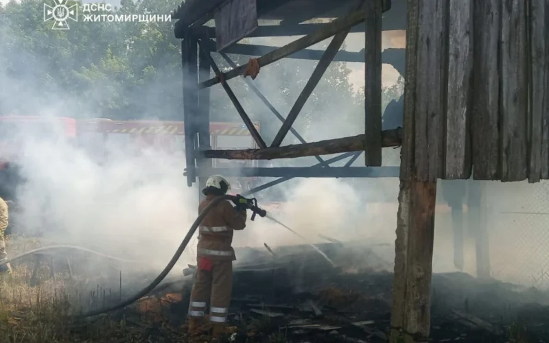 У селі Коростенської громади жінка отримала опіки під час спалювання сухої трави