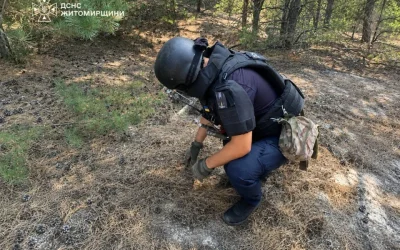 Поблизу одного з сіл Лугинської громади грибники натрапили на ручну гранату