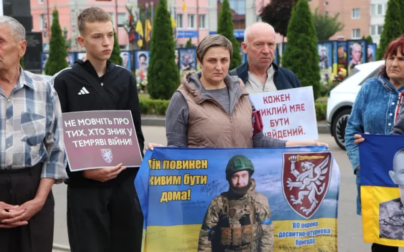 В Олевську відбулася акція на підтримку родин безвісти зниклих військових