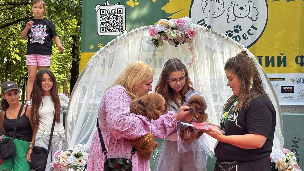 У Малині влаштували “собаче весілля” під час благодійного ПЕТ М-Фесту